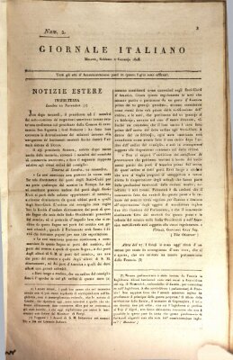 Giornale italiano Samstag 2. Januar 1808