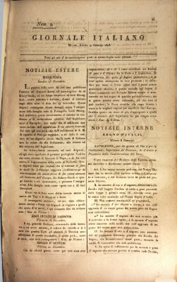 Giornale italiano Samstag 9. Januar 1808