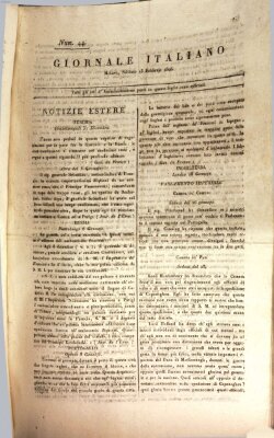 Giornale italiano Samstag 13. Februar 1808