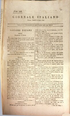 Giornale italiano Freitag 15. April 1808