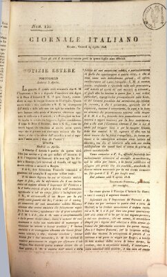 Giornale italiano Freitag 29. April 1808