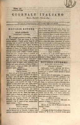 Giornale italiano Mittwoch 1. Februar 1809