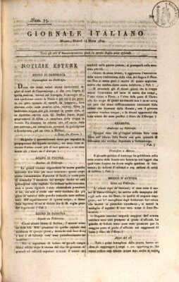 Giornale italiano Dienstag 14. März 1809