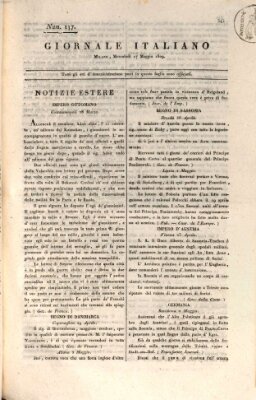 Giornale italiano Mittwoch 17. Mai 1809