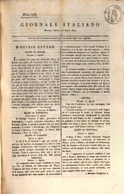 Giornale italiano Samstag 26. August 1809