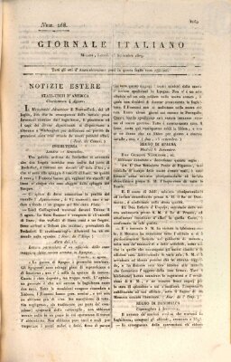Giornale italiano Montag 25. September 1809