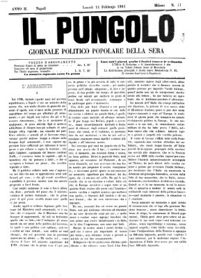 Il pungolo Montag 11. Februar 1861