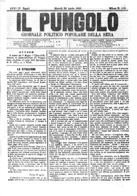 Il pungolo Dienstag 28. April 1863