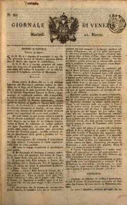 Giornale di Venezia Dienstag 21. März 1815