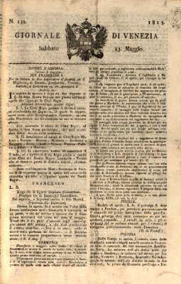 Giornale di Venezia Samstag 13. Mai 1815