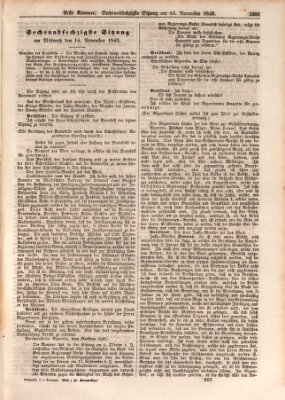 Verhandlungen der Ersten Kammer (Allgemeine preußische Staats-Zeitung) Mittwoch 14. November 1849