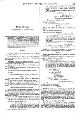 Verhandlungen der Zweiten Kammer (Allgemeine preußische Staats-Zeitung) Freitag 7. Januar 1853