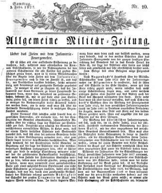 Allgemeine Militär-Zeitung Samstag 3. Februar 1827