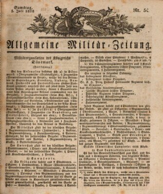 Allgemeine Militär-Zeitung Samstag 5. Juli 1828