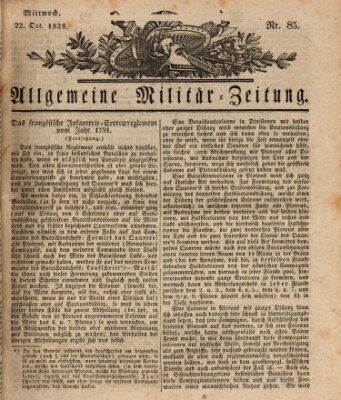 Allgemeine Militär-Zeitung Mittwoch 22. Oktober 1828
