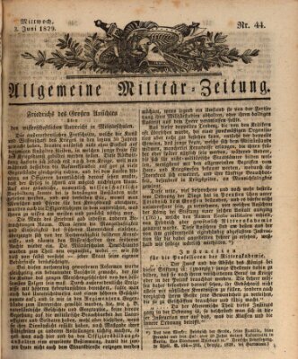 Allgemeine Militär-Zeitung Mittwoch 3. Juni 1829