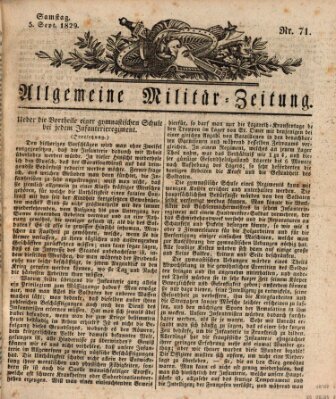 Allgemeine Militär-Zeitung Samstag 5. September 1829