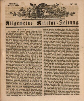 Allgemeine Militär-Zeitung Samstag 26. Juni 1841