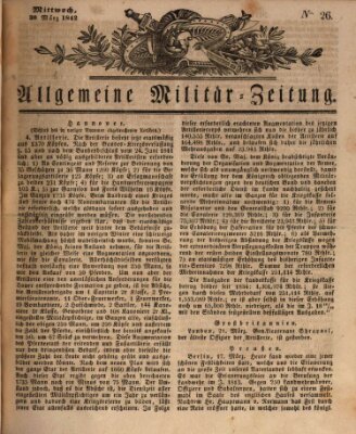 Allgemeine Militär-Zeitung Mittwoch 30. März 1842