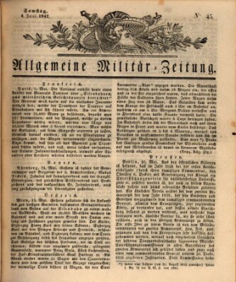Allgemeine Militär-Zeitung Samstag 4. Juni 1842
