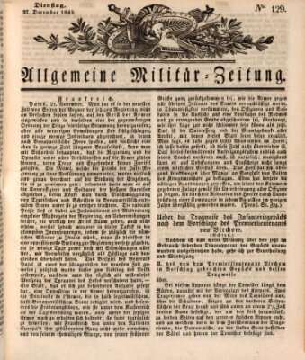 Allgemeine Militär-Zeitung Dienstag 27. Dezember 1842