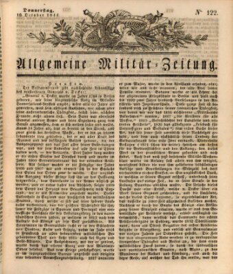 Allgemeine Militär-Zeitung Donnerstag 10. Oktober 1844