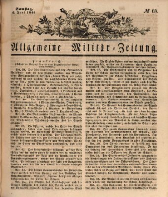 Allgemeine Militär-Zeitung Samstag 6. Juni 1846