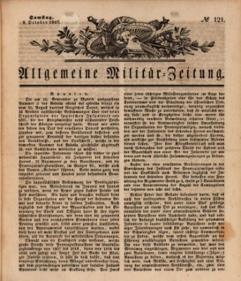 Allgemeine Militär-Zeitung Samstag 9. Oktober 1847