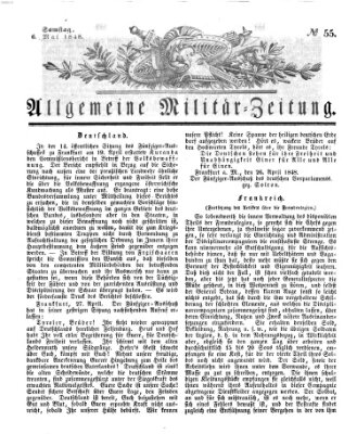 Allgemeine Militär-Zeitung Samstag 6. Mai 1848