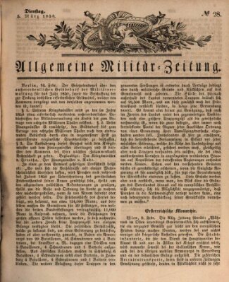 Allgemeine Militär-Zeitung Dienstag 5. März 1850