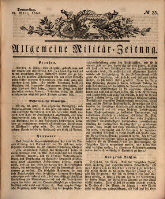 Allgemeine Militär-Zeitung Donnerstag 21. März 1850