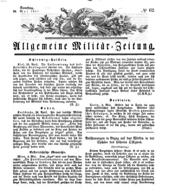 Allgemeine Militär-Zeitung Samstag 24. Mai 1851