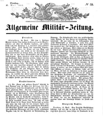 Allgemeine Militär-Zeitung Dienstag 17. Mai 1853