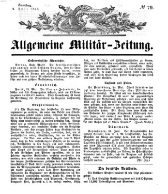 Allgemeine Militär-Zeitung Samstag 2. Juli 1853