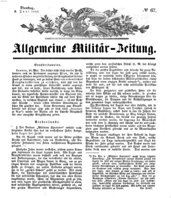 Allgemeine Militär-Zeitung Dienstag 6. Juni 1854