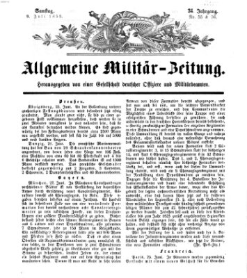 Allgemeine Militär-Zeitung Samstag 9. Juli 1859