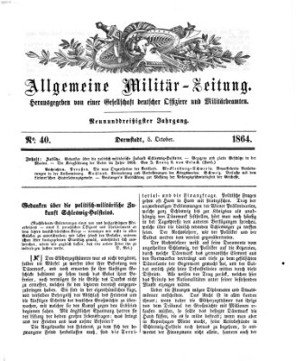 Allgemeine Militär-Zeitung Mittwoch 5. Oktober 1864