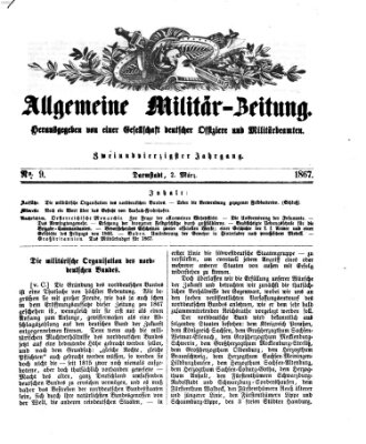 Allgemeine Militär-Zeitung Samstag 2. März 1867
