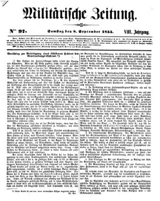 Militärische Zeitung (Militär-Zeitung) Samstag 8. September 1855