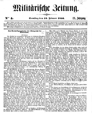 Militärische Zeitung (Militär-Zeitung) Samstag 12. Januar 1856
