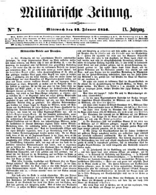 Militärische Zeitung (Militär-Zeitung) Dienstag 22. Januar 1856