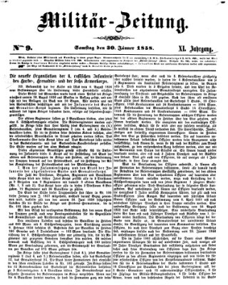 Militär-Zeitung Samstag 30. Januar 1858