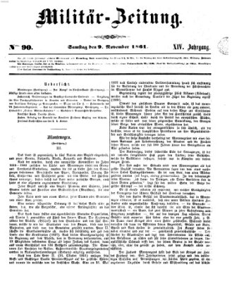 Militär-Zeitung Samstag 9. November 1861