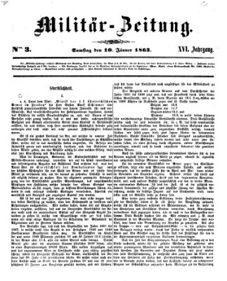 Militär-Zeitung Samstag 10. Januar 1863