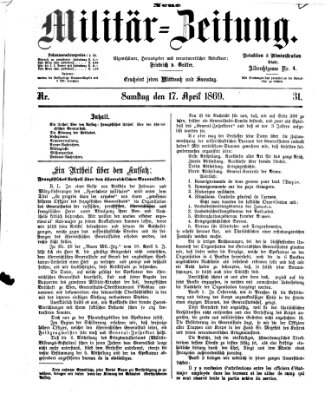 Neue Militär-Zeitung (Militär-Zeitung) Samstag 17. April 1869