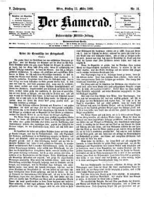 Der Kamerad Dienstag 13. März 1866