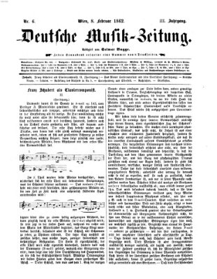 Deutsche Musik-Zeitung (Allgemeine musikalische Zeitung) Samstag 8. Februar 1862