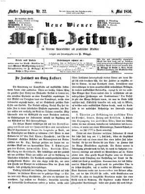 Neue Wiener Musik-Zeitung Donnerstag 8. Mai 1856