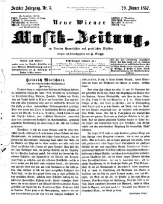 Neue Wiener Musik-Zeitung Donnerstag 29. Januar 1857