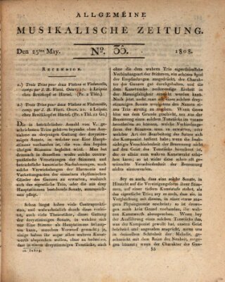 Allgemeine musikalische Zeitung Mittwoch 25. Mai 1808